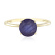Gouden ring met een Madagaskar Blauwe Saffier