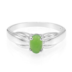 Zilveren ring met een keizerlijk chrysopraas
