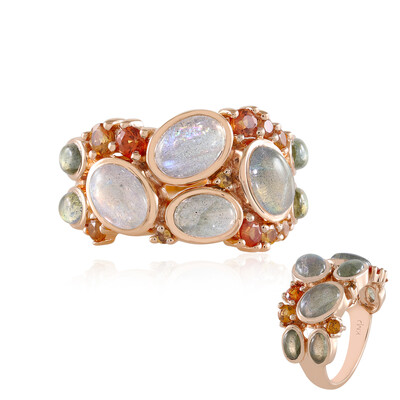 Zilveren ring met Koperen Minary Labradorieten (KM by Juwelo)