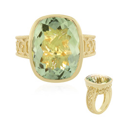 Zilveren ring met een groene amethist (Memories by Vincent)