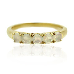 Zilveren ring met Welo-opalen