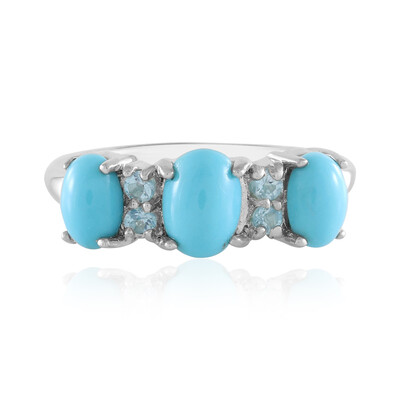 Zilveren ring met een Sleeping Beauty Turkoois (Faszination Türkis)