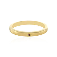 Zilveren ring met een I3 Rode Diamant