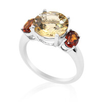 Zilveren ring met een Gouden Labradoriet