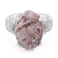 Zilveren ring met een Sonora Dendrieten Jaspis