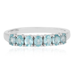 Zilveren ring met Blauwe apatieten