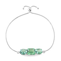 Zilveren armband met een Groene Fluoriet