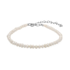 Zilveren armband met zoetwater kweekparels