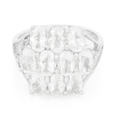Zilveren ring met Himalaya berilstenen