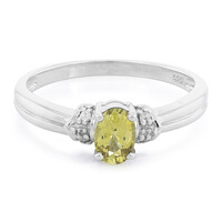 Zilveren ring met een Braziliaanse chrysoberiil