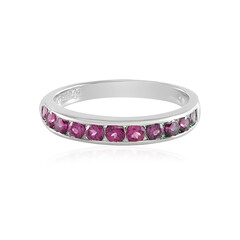 Zilveren ring met rhodolieten