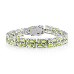 Zilveren armband met peridoots