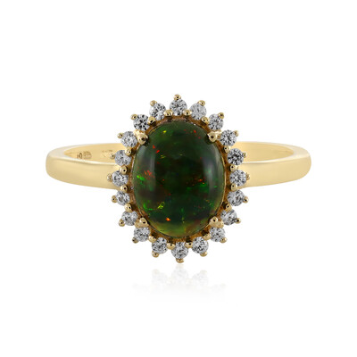 Gouden ring met een Mezezo opaal (Adela Gold)