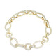 Zilveren armband met witte topaasstenen (Adela Silber)