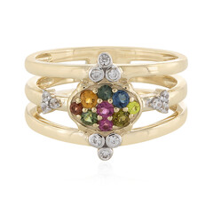 Gouden ring met toermalijnen (Adela Gold)