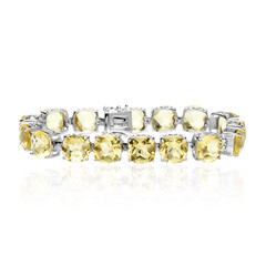 Zilveren armband met limoen citrienstenen