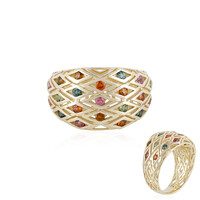 Gouden ring met indigolieten (Ornaments by de Melo)