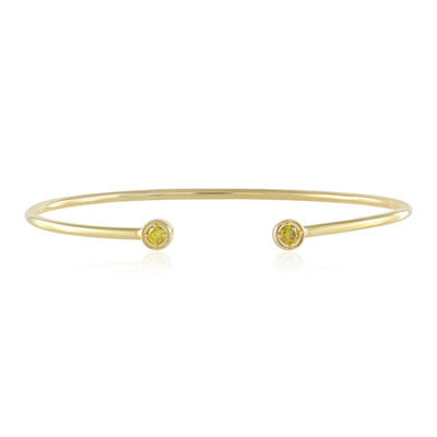 Zilveren armband met gele VS1 diamanten