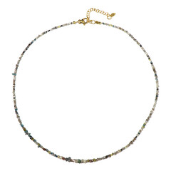 Zilveren halsketting met Fancy diamanten