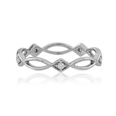 Platina ring met Loepzuivere (F) Diamanten (LUCENT DIAMONDS)