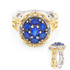 Zilveren ring met een kobaltblauwe spinel (Gems en Vogue)