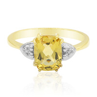 Gouden ring met een heliodoor