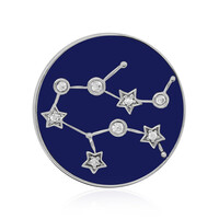Zilveren hanger met zirkonen