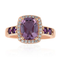 Zilveren ring met een Boliviaanse amethist