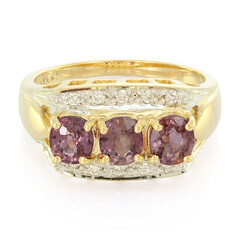 Gouden ring met Onverhitte Padparadscha Saffieren (AMAYANI)