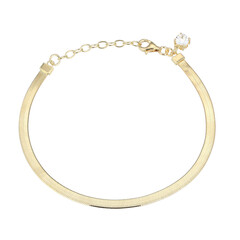 Zilveren armband met een witte topaas
