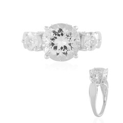 Zilveren ring met een danburiet (de Melo)