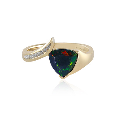 Gouden ring met een Mezezo opaal (de Melo)