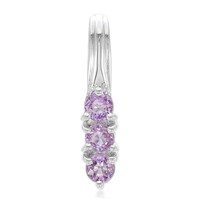 Zilveren hanger met Onverhitte Purper Saffieren