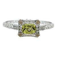Zilveren armband met een Ouro Verde kwarts (Dallas Prince Designs)