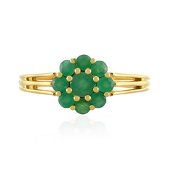 Zilveren ring met een Socoto smaragd