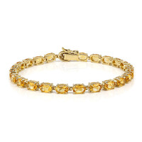 Zilveren armband met citrienstenen