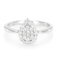 Zilveren ring met zirkonen