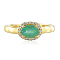 Zilveren ring met een Russische smaragd