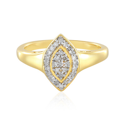 Zilveren ring met I2 (I) Diamanten