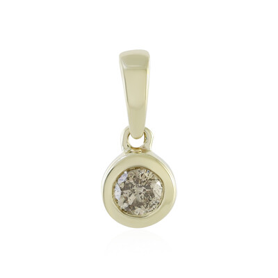 Gouden hanger met een I4 Champagne Diamant
