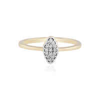 Gouden ring met SI1 (H) Diamanten