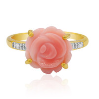 Zilveren ring met een parelmoer