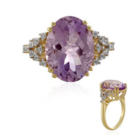 Zilveren ring met een lavendel amethist