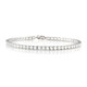 Zilveren armband met witte topaasstenen