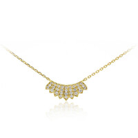 Gouden halsketting met SI1 (H) Diamanten