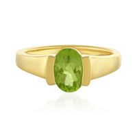 Zilveren ring met een peridoot