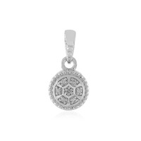 Zilveren hanger met een I1 (I) Diamant