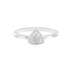Zilveren ring met I2 (I) Diamanten