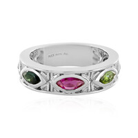 Zilveren ring met toermalijnen (SAELOCANA)