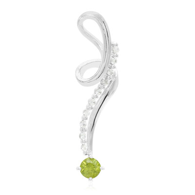 Zilveren hanger met een Namibian Demantoid